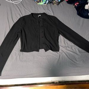 Black DIVIDED cardigan from H&M; size small